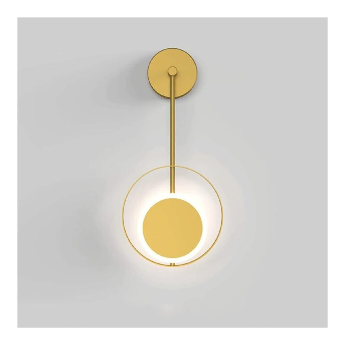 Applique murale Blanc et Dore au style moderne avec conception fonctionnelle 7 W