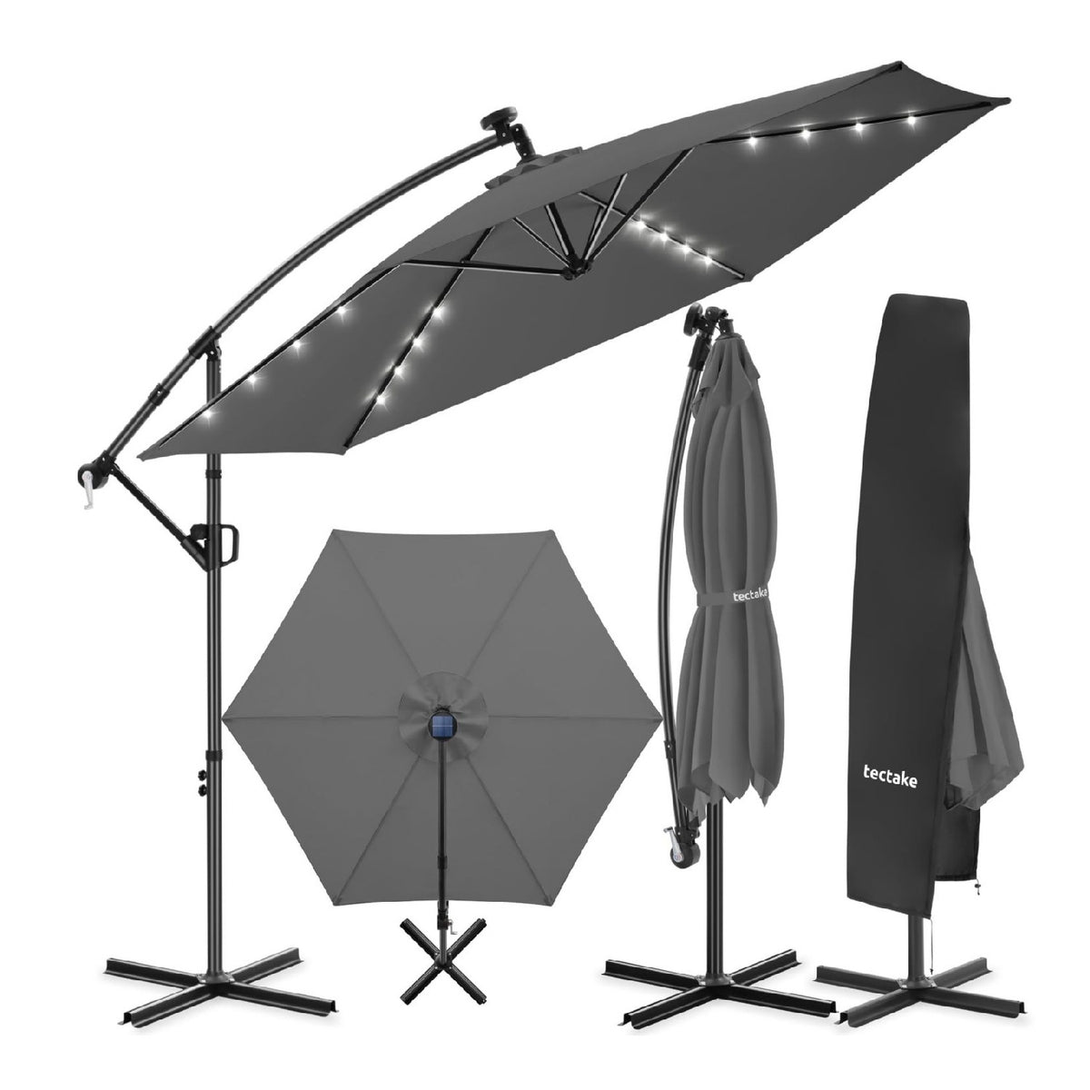 Parasols deporte eclairage et inclinable