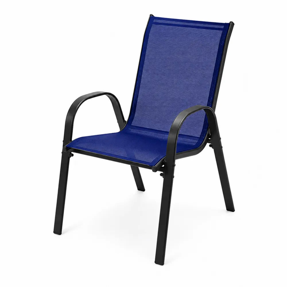 Chaise ext¨¦rieure avec cadre en m¨¦tal et assise en