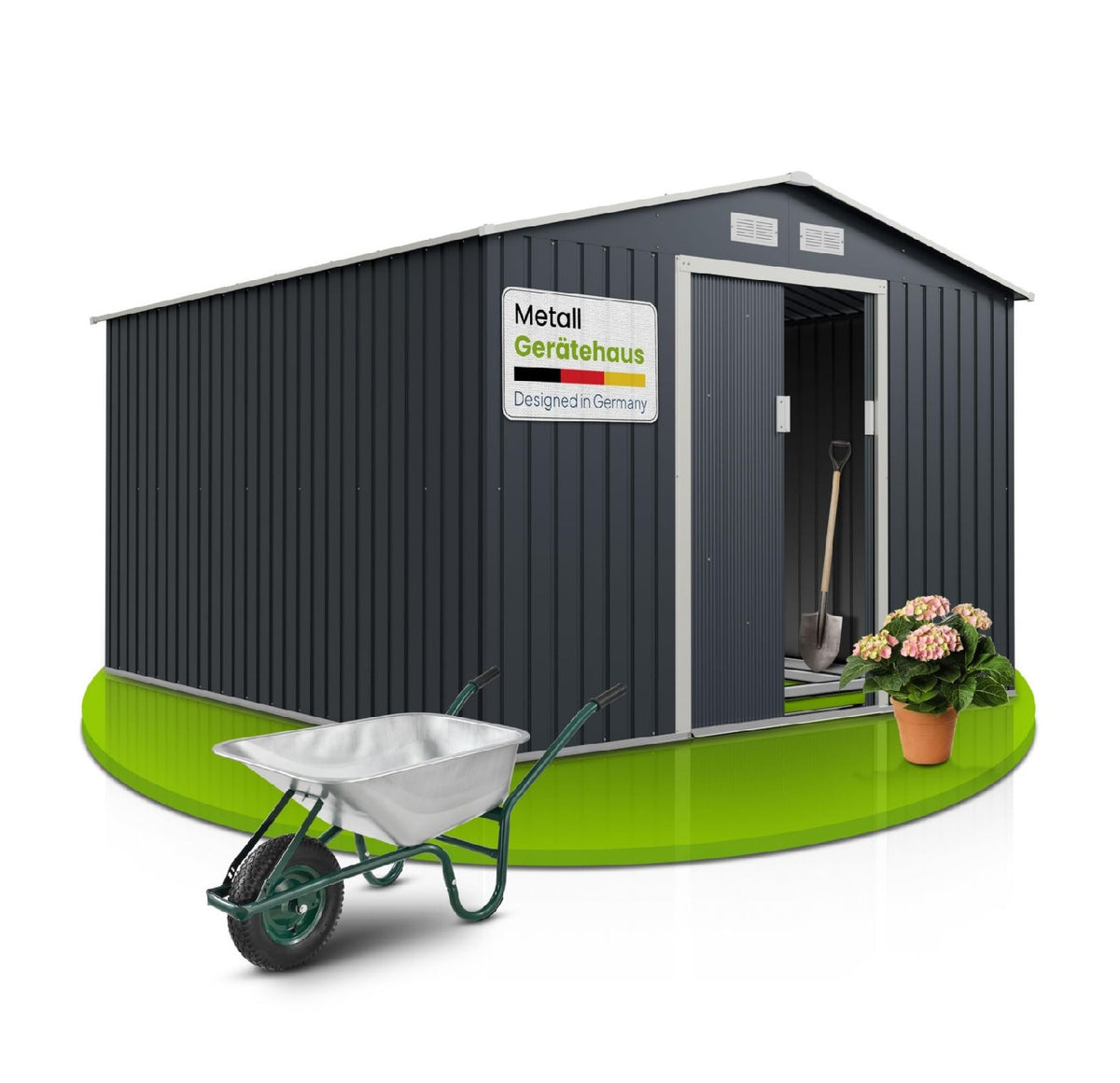 Juskys et metal abris de jardin professionnel