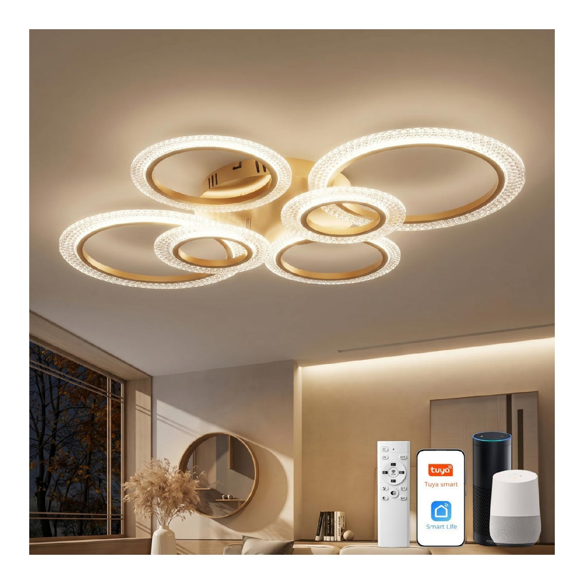 Lustre Bleu et Rouge au style moderne avec conception fonctionnelle 40W 3000K