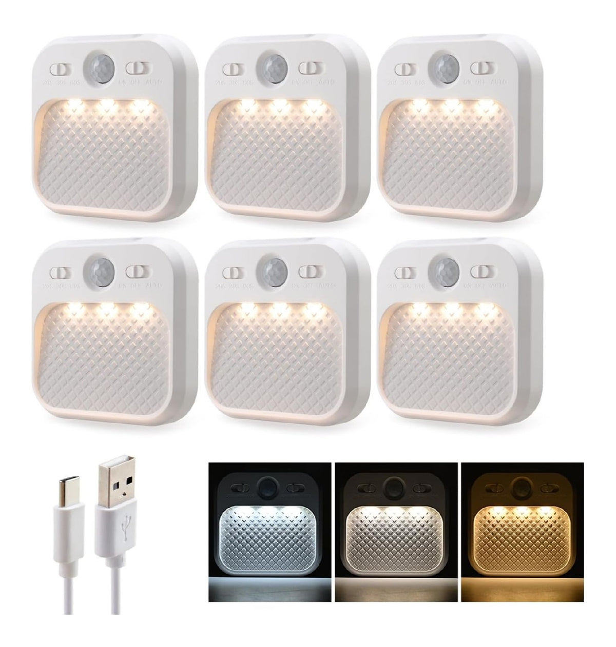 Luminaire Blanc et Ambre aux lignes epurees avec eclairage confortable