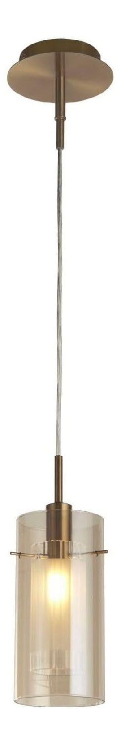 Solution lumineuse Bronze au dessin sobre en format suspension 60 W E14