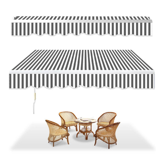 Stores pour banne gris-blanc