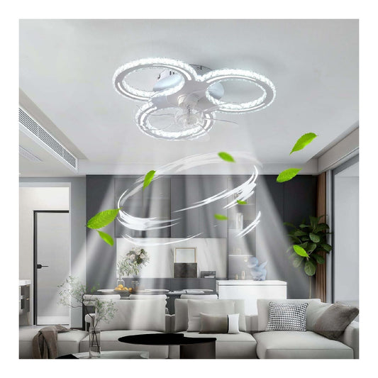Luminaire Blanc et Vert aux lignes epurees avec eclairage confortable 3000K