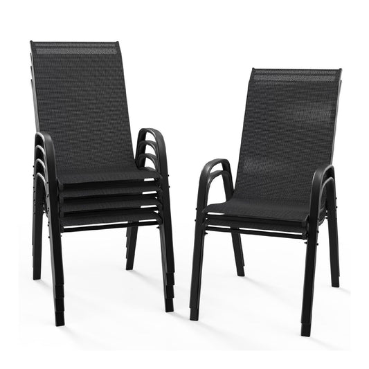 Bonnlo chaises de table de jardin avec exterieur empilable