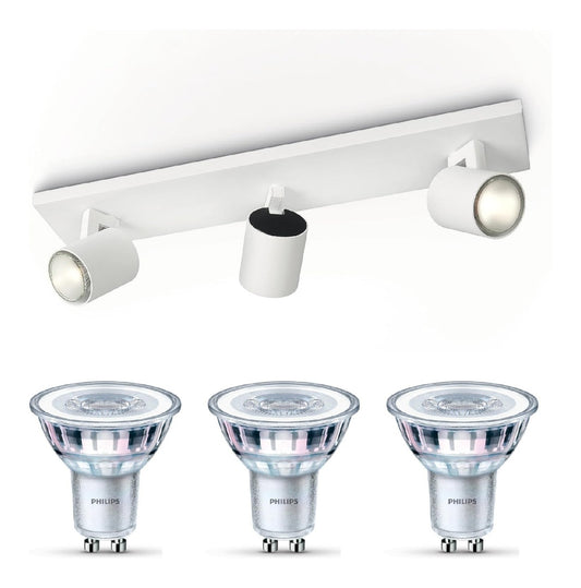 Spot de plafond decoratif Blanc avec diffusion lumineuse harmonieuse 2700 K GU10