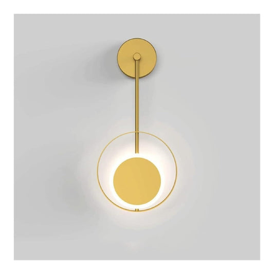 Applique murale Blanc et Dore au style moderne avec conception fonctionnelle 7 W