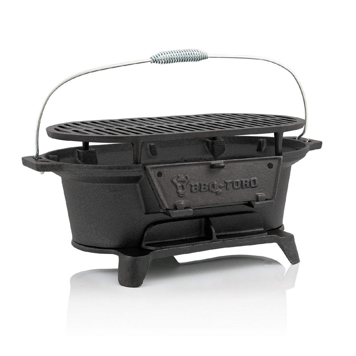 Fonte barbecues a charbon avec grille camping