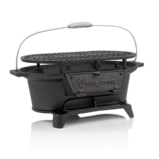 Fonte barbecues a charbon avec grille camping
