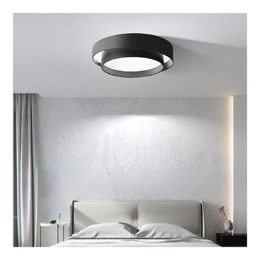 Eclairage Noir et Blanc contemporain en version lustre 6000K