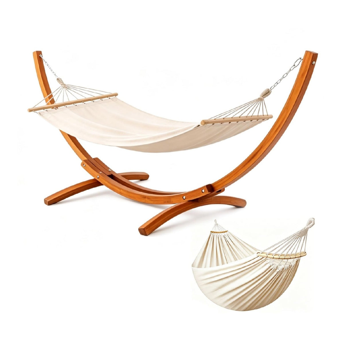 Pin massif pour hamac de jardin