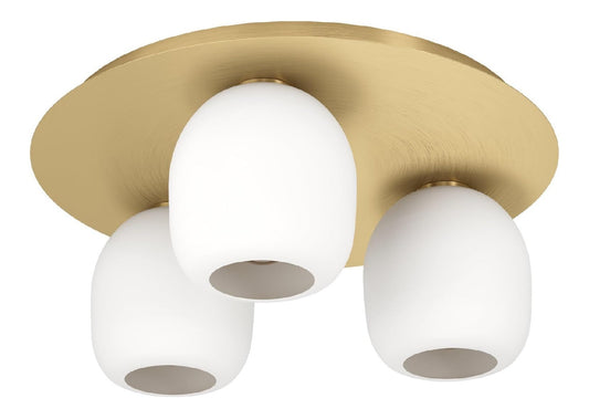 Plafonnier Ambre au style moderne avec conception fonctionnelle E27 1J-5471