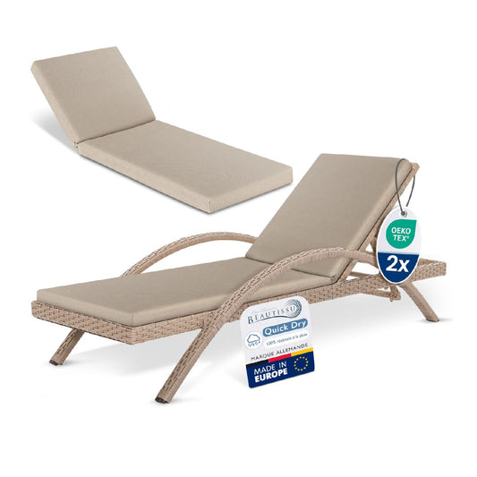 Bains de soleil beautissu matelas sans fil
