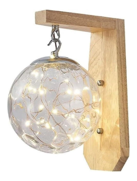 Applique murale Ambre et Transparent a presence elegante et lumiere agreable