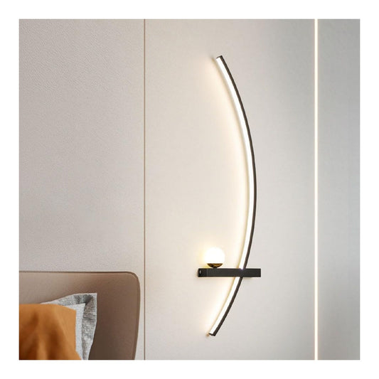 Applique murale Noir et Blanc a presence elegante et lumiere agreable 3000K BQ-4165