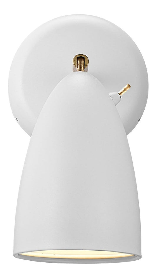 Luminaire Blanc et Gris a silhouette graphique de type applique murale 6 W