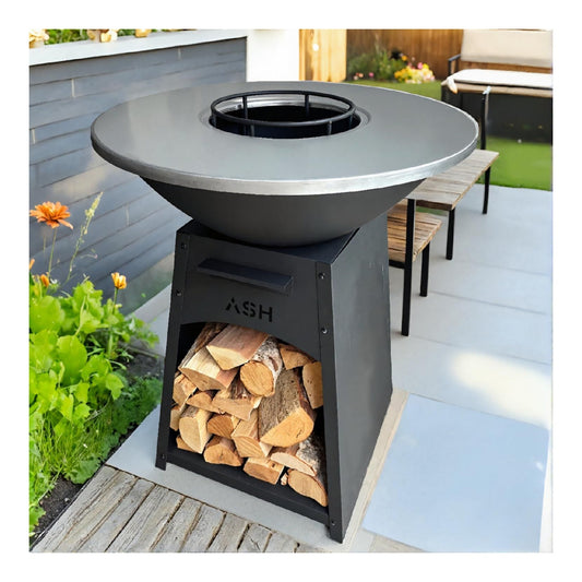 Brasero plaque pour barbecues a boi de jardin