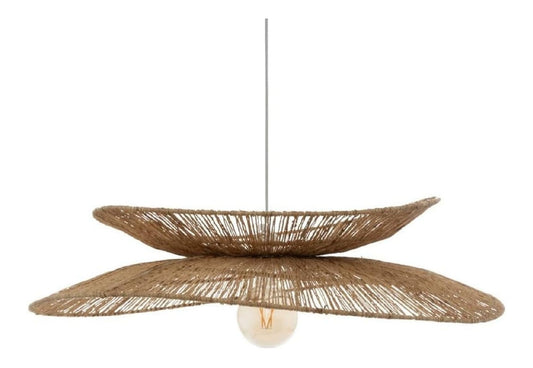 Suspension Beige a presence elegante et lumiere agreable