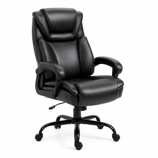 Chaise de bureau en cuir synth¨¦tique