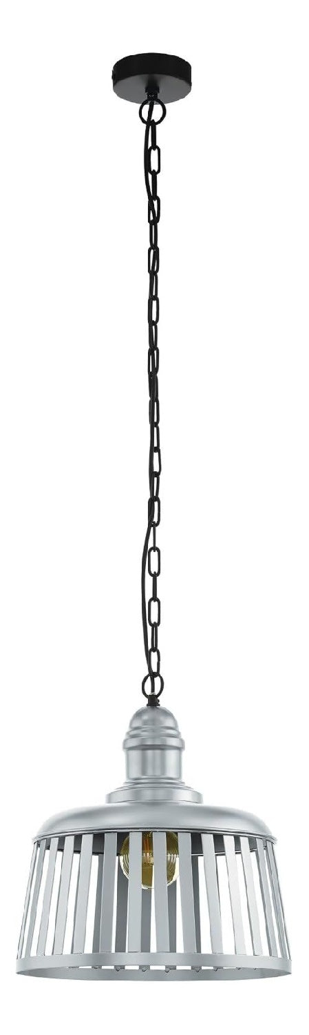 Suspension Argente et Rouge au style moderne avec conception fonctionnelle E27