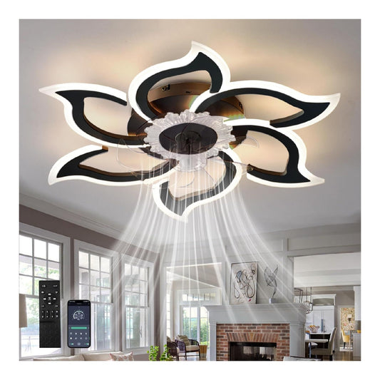 Eclairage Noir et Blanc contemporain en version lustre 54 W 3000 K