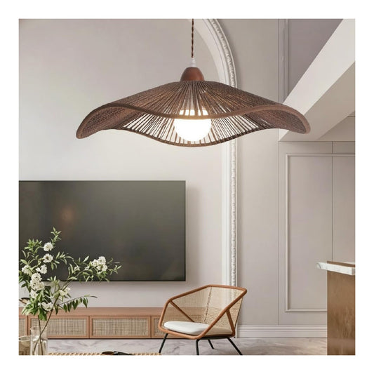 Suspension Ambre et Marron au style moderne avec conception fonctionnelle E27