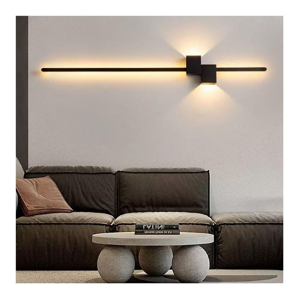 Applique murale Noir et Blanc au style moderne avec conception fonctionnelle 24W 3000K