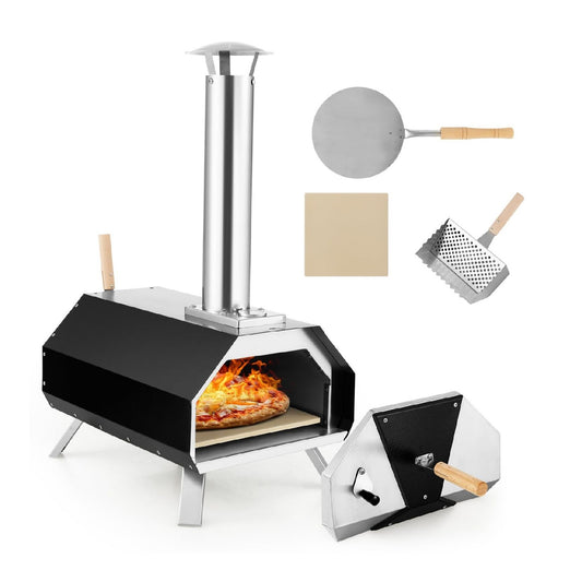 Fours a pizza d'exterieur pelle comme pare-feu