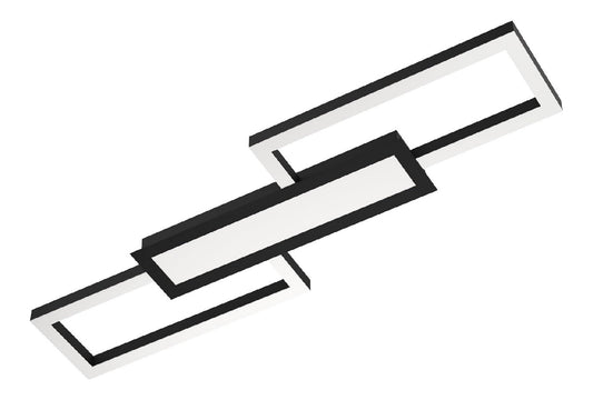 Eclairage Noir et Blanc contemporain en version plafonnier 14-6544