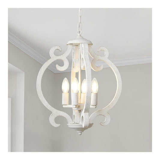 Eclairage Blanc et Ambre contemporain en version lustre 60 W E14