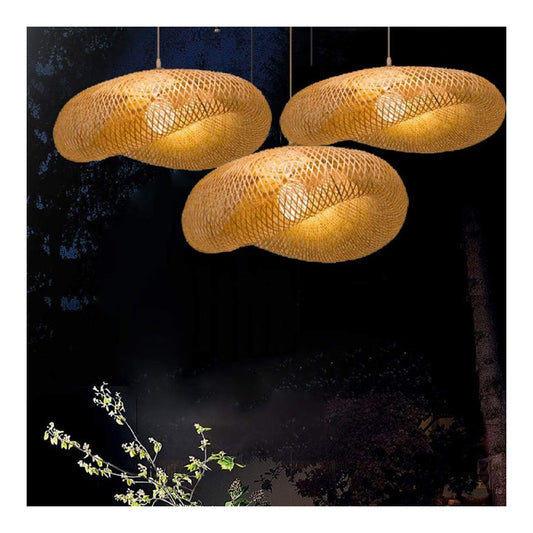 Suspension Ambre et Rouge aux lignes epurees avec eclairage confortable 40 W E27