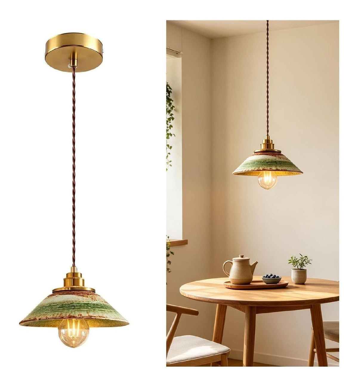 Luminaire Noir a silhouette graphique de type suspension E27