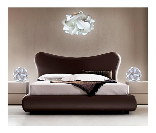 Eclairage Blanc et Ambre contemporain en version lustre E27