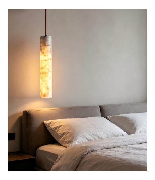 Solution lumineuse Blanc et Gris au dessin sobre en format suspension E27