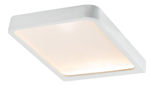 Spot de plafond Blanc et Rouge aux lignes epurees avec eclairage confortable IP44 2700K