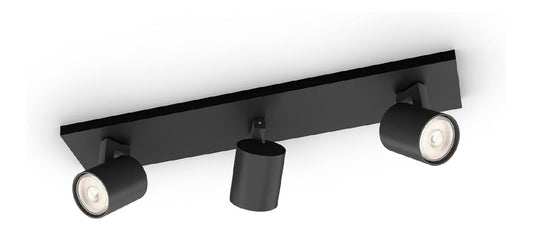 Eclairage Noir contemporain en version spot de plafond IP20 GU10