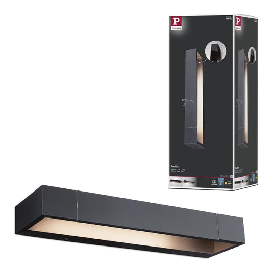 Luminaire Noir et Blanc a silhouette graphique de type applique murale 11W IP44