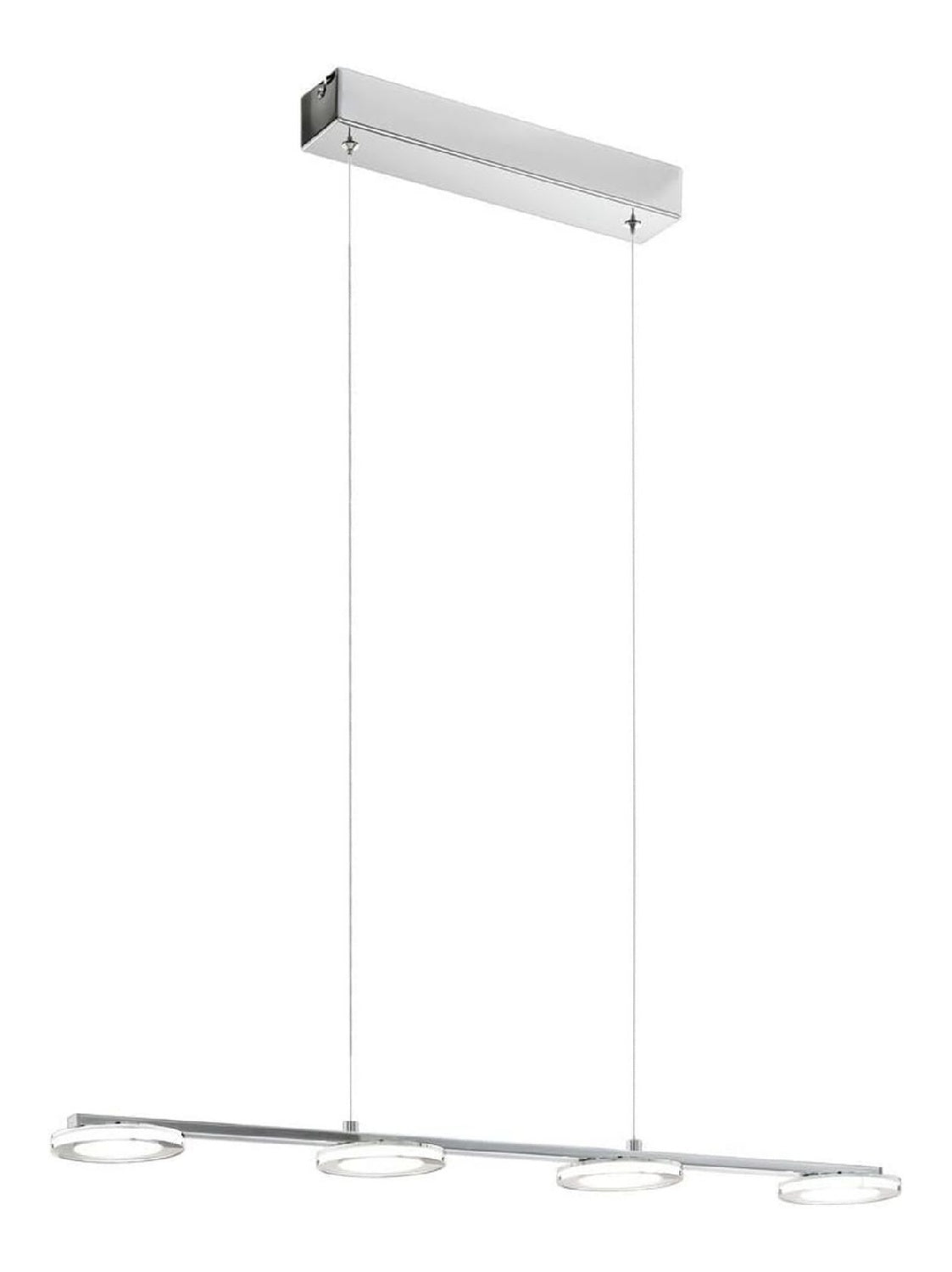 Suspension Noir aux lignes epurees avec eclairage confortable 2 W
