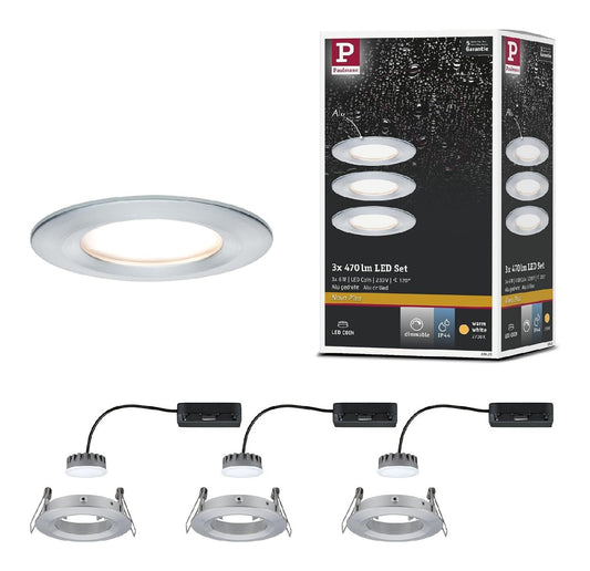 Solution lumineuse Blanc et Rouge au dessin sobre en format luminaire 8W 2700K