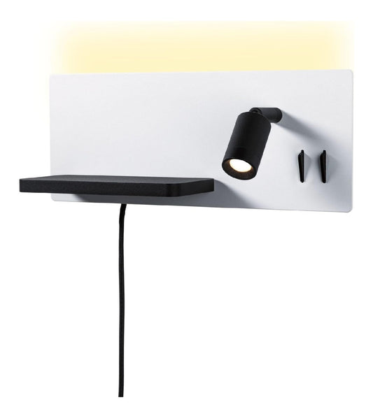 Luminaire Noir et Blanc a silhouette graphique de type applique murale 6W 2700 K
