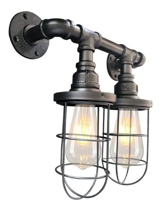 Applique murale Noir et Ambre a presence elegante et lumiere agreable 40 W E27