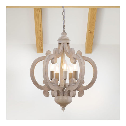 Lustre Gris et Ambre a presence elegante et lumiere agreable 60W E14