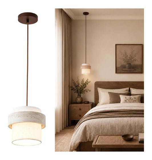 Eclairage Ambre et Vert contemporain en version suspension E27