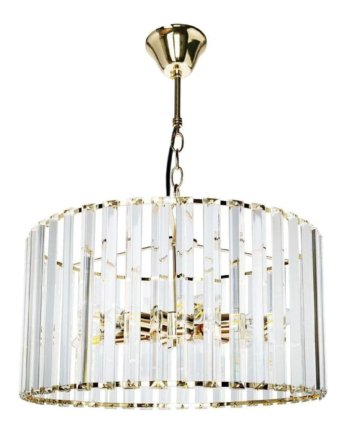 Solution lumineuse Ambre au dessin sobre en format suspension E27 9V-5698