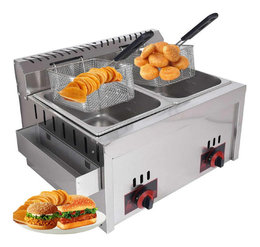 Friteuse et deux friteuses d'exterieur professionnel