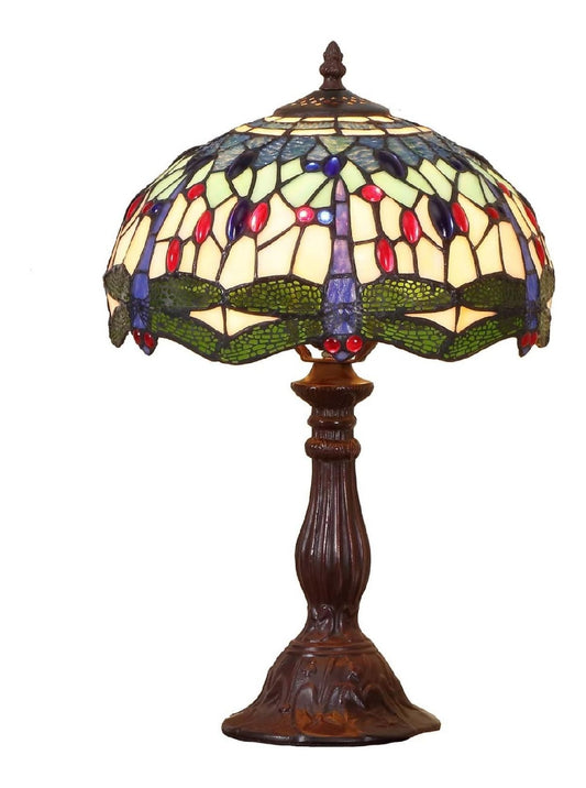 Solution lumineuse Blanc et Ambre au dessin sobre en format lampe de table 60 W E27