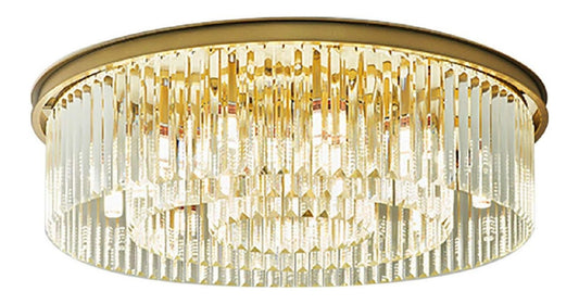 Luminaire Blanc et Ambre a silhouette graphique de type lustre 4000K E14