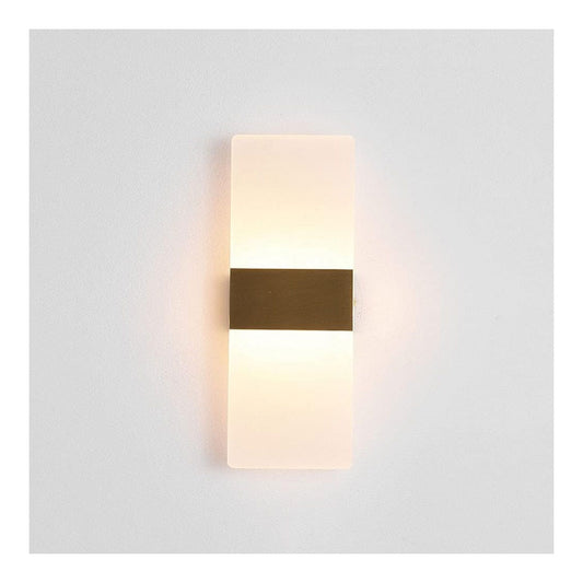 Applique murale Ambre et Cuivre a presence elegante et lumiere agreable 5W 6000 K