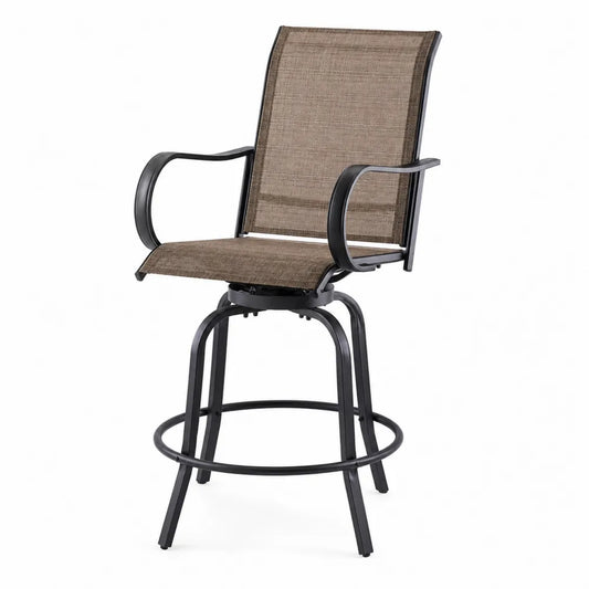 Chaise de Bar en M¨¦tal et Textil¨¨ne